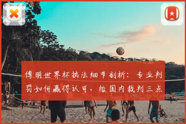傅明世界杯执法细节剖析：专业判罚如何赢得认可，给国内裁判三点启示